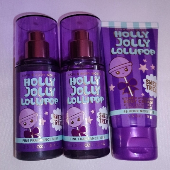 Bath & Body Works Other - Holly Jolly Lollipop Fragrance Mist and Lotion Set